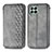 Funda de Cuero Cartera con Soporte Carcasa S01D para Samsung Galaxy M53 5G Gris