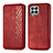 Funda de Cuero Cartera con Soporte Carcasa S01D para Samsung Galaxy M53 5G Rojo