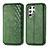 Funda de Cuero Cartera con Soporte Carcasa S01D para Samsung Galaxy S22 Ultra 5G Verde