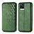 Funda de Cuero Cartera con Soporte Carcasa S01D para Vivo V20 Verde