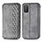 Funda de Cuero Cartera con Soporte Carcasa S01D para Xiaomi Poco M3 Gris