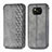 Funda de Cuero Cartera con Soporte Carcasa S01D para Xiaomi Poco X3 NFC Gris