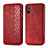 Funda de Cuero Cartera con Soporte Carcasa S01D para Xiaomi Redmi 9A Rojo