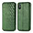 Funda de Cuero Cartera con Soporte Carcasa S01D para Xiaomi Redmi 9AT Verde