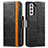 Funda de Cuero Cartera con Soporte Carcasa S02D para Samsung Galaxy S21 5G Negro