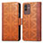 Funda de Cuero Cartera con Soporte Carcasa S03D para Samsung Galaxy M13 5G Marron