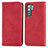 Funda de Cuero Cartera con Soporte Carcasa S04D para Huawei P40 Lite 5G Rojo