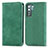 Funda de Cuero Cartera con Soporte Carcasa S04D para Huawei P40 Lite 5G Verde