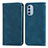 Funda de Cuero Cartera con Soporte Carcasa S04D para Motorola Moto G51 5G Azul