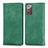 Funda de Cuero Cartera con Soporte Carcasa S04D para Samsung Galaxy Note 20 5G Verde