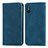 Funda de Cuero Cartera con Soporte Carcasa S04D para Xiaomi Redmi 9A Azul