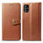 Funda de Cuero Cartera con Soporte Carcasa S05D para Samsung Galaxy A71 5G Marron