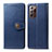 Funda de Cuero Cartera con Soporte Carcasa S05D para Samsung Galaxy Note 20 Ultra 5G Azul