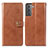 Funda de Cuero Cartera con Soporte Carcasa S05D para Samsung Galaxy S24 Plus 5G Marron