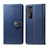 Funda de Cuero Cartera con Soporte Carcasa S05D para Xiaomi Mi Note 10 Lite Azul