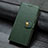 Funda de Cuero Cartera con Soporte Carcasa S07D para Google Pixel 4 Verde