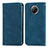 Funda de Cuero Cartera con Soporte Carcasa S08D para Xiaomi Redmi Note 9T 5G Azul