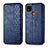 Funda de Cuero Cartera con Soporte Carcasa S09D para Xiaomi POCO C3 Azul