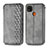 Funda de Cuero Cartera con Soporte Carcasa S09D para Xiaomi Redmi 10A 4G Gris