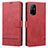 Funda de Cuero Cartera con Soporte Carcasa SY1 para Oppo F19 Pro+ Plus 5G Rojo