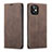 Funda de Cuero Cartera con Soporte Carcasa T01 para Apple iPhone 12 Marron