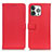 Funda de Cuero Cartera con Soporte Carcasa T01 para Apple iPhone 13 Pro Rojo