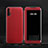 Funda de Cuero Cartera con Soporte Carcasa T01 para Huawei Honor 20 Pro Rojo
