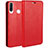 Funda de Cuero Cartera con Soporte Carcasa T01 para Huawei P30 Lite New Edition Rojo