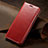 Funda de Cuero Cartera con Soporte Carcasa T01 para Huawei P30 Pro Rojo