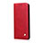 Funda de Cuero Cartera con Soporte Carcasa T01 para OnePlus 8 Pro Rojo