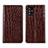 Funda de Cuero Cartera con Soporte Carcasa T01 para Samsung Galaxy A51 5G Marron