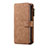 Funda de Cuero Cartera con Soporte Carcasa T01 para Samsung Galaxy Note 10 Plus 5G Marron