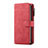 Funda de Cuero Cartera con Soporte Carcasa T01 para Samsung Galaxy Note 10 Plus 5G Rojo