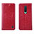 Funda de Cuero Cartera con Soporte Carcasa T02 para OnePlus 8 Rojo