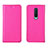 Funda de Cuero Cartera con Soporte Carcasa T02 para OnePlus 8 Rosa Roja
