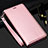 Funda de Cuero Cartera con Soporte Carcasa T02 para Samsung Galaxy S20 Oro Rosa