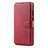 Funda de Cuero Cartera con Soporte Carcasa T03 para Huawei P30 Lite New Edition Rojo