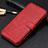 Funda de Cuero Cartera con Soporte Carcasa T03 para Xiaomi Redmi K20 Pro Rojo