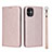 Funda de Cuero Cartera con Soporte Carcasa T04 para Apple iPhone 11 Oro Rosa