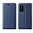 Funda de Cuero Cartera con Soporte Carcasa T04 para Huawei P40 Pro Azul