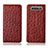 Funda de Cuero Cartera con Soporte Carcasa T04 para Samsung Galaxy A80 Rojo