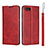 Funda de Cuero Cartera con Soporte Carcasa T05 para Oppo K1 Rojo