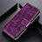 Funda de Cuero Cartera con Soporte Carcasa T05 para Oppo Reno3 Morado