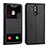 Funda de Cuero Cartera con Soporte Carcasa T06 para Huawei Mate 20 Lite Negro