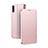 Funda de Cuero Cartera con Soporte Carcasa T06 para Huawei P20 Oro Rosa