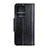 Funda de Cuero Cartera con Soporte Carcasa T06 para Huawei P40 Pro+ Plus Negro