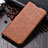 Funda de Cuero Cartera con Soporte Carcasa T06 para Samsung Galaxy Note 10 Plus 5G Naranja