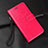 Funda de Cuero Cartera con Soporte Carcasa T07 para Apple iPhone 11 Pro Max Rosa Roja