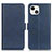 Funda de Cuero Cartera con Soporte Carcasa T07 para Apple iPhone 13 Mini Azul