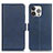 Funda de Cuero Cartera con Soporte Carcasa T07 para Apple iPhone 14 Pro Azul